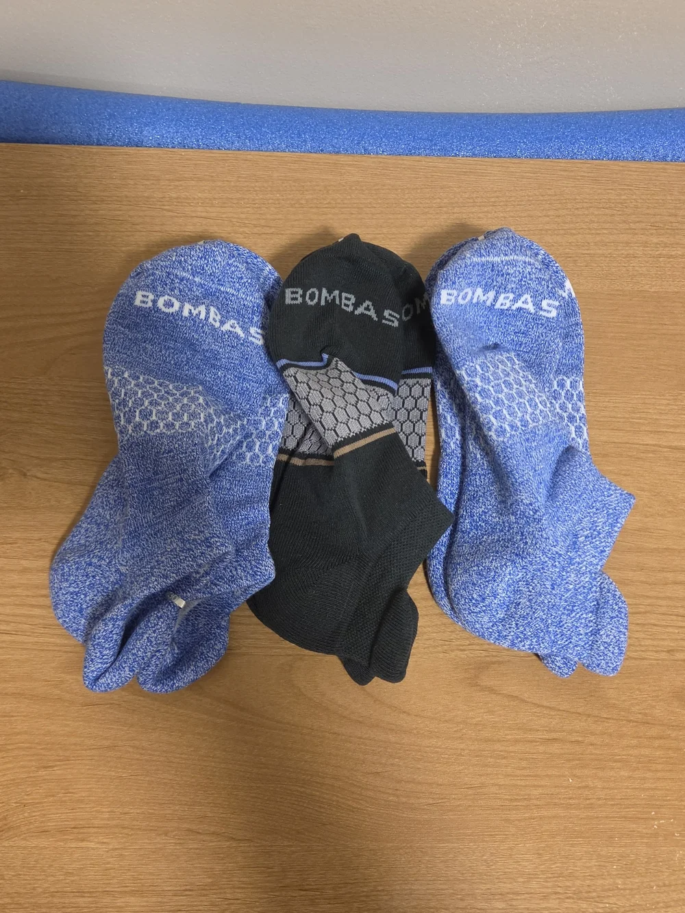 BOMBAS 3 PAIR LARGE- Light Blue, Black, Blue